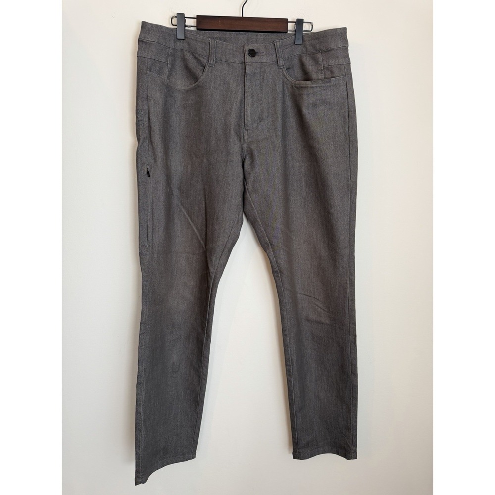 BYLT Every Day Pant 2.0 Tech Denim Charcoal Gray Wash Stretch Jeans Mens 34